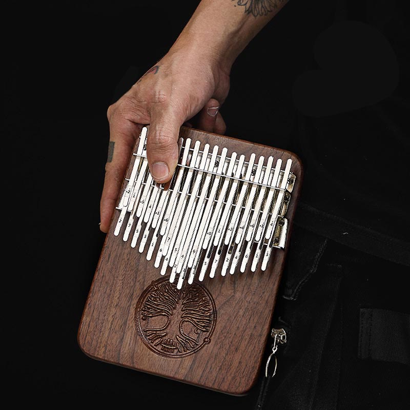 34 Keys Kalimba Thumb Piano with Tree of Life Design
