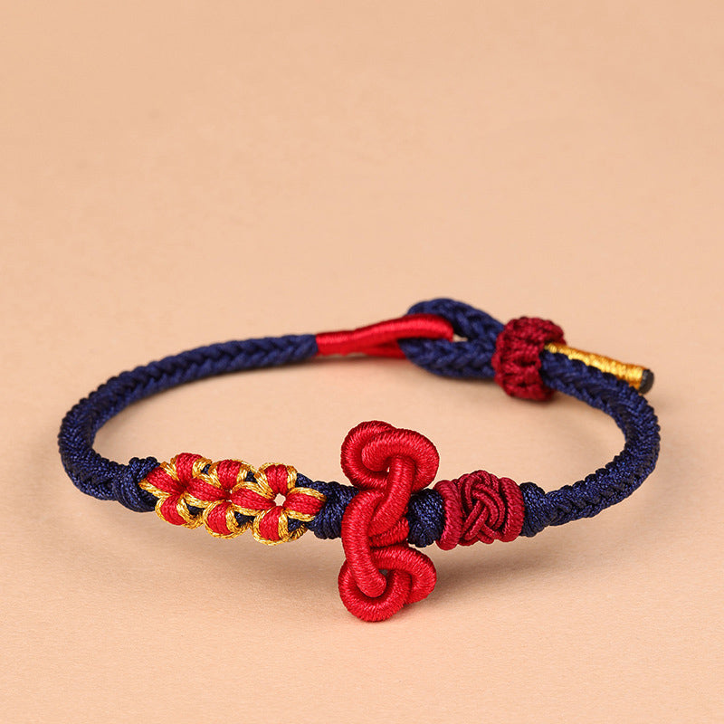Red String Bracelet with Wenchang Knot | Luck & Strength