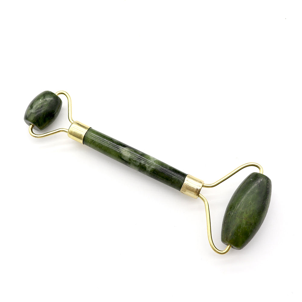 15cm Green Jade Stone Facial Massage Roller