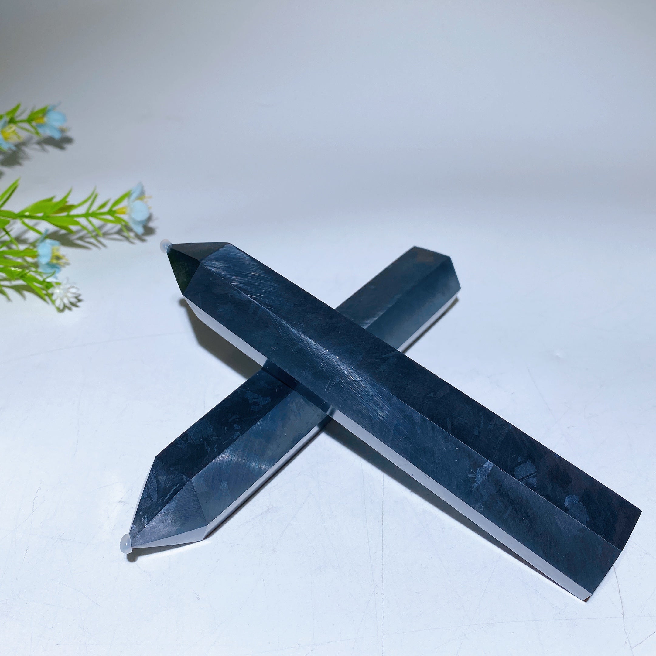 15cm Terahertz Tower Crystal for Healing Energy Balance