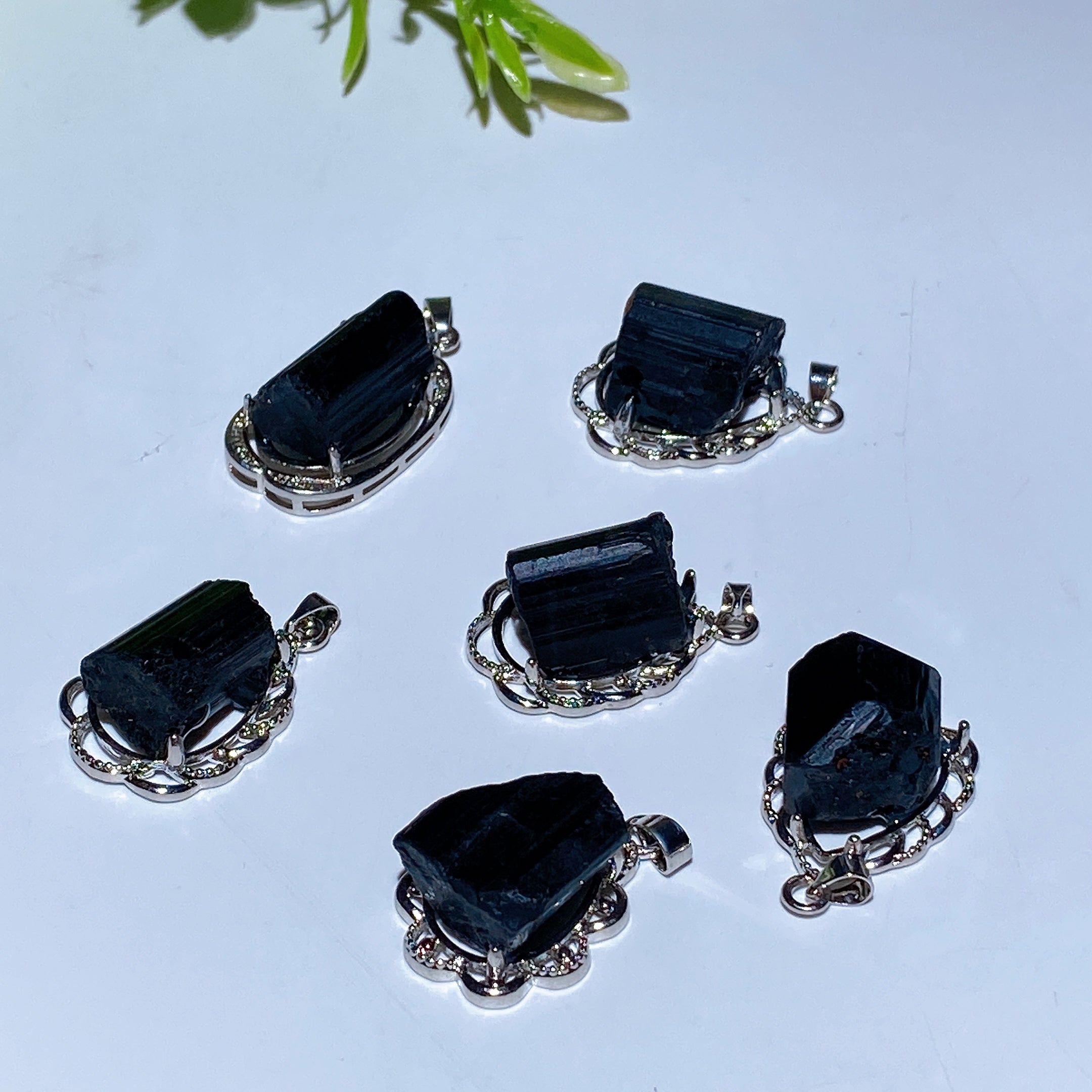 15mm Black Tourmaline Spiritual Pendant for Protection
