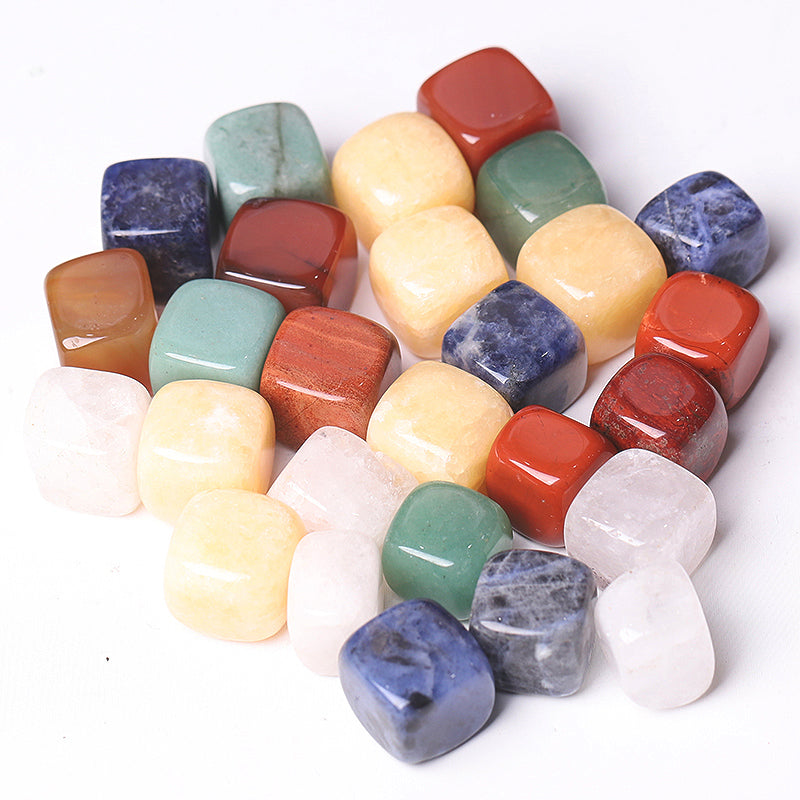 15mm Mixed Crystal Cubes for Healing and Meditation