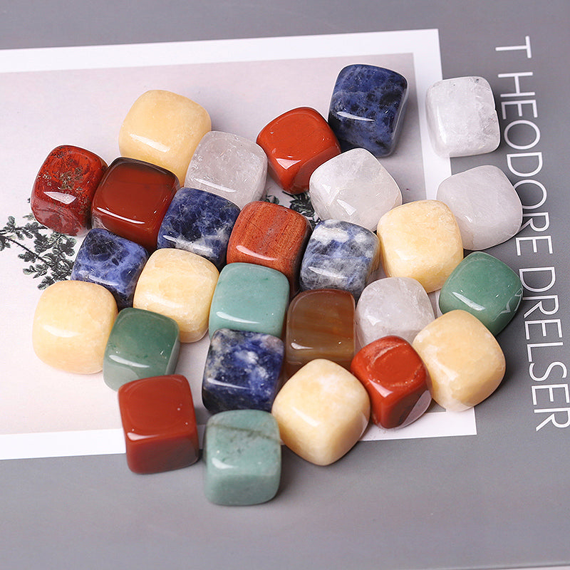 15mm Mixed Crystal Cubes for Healing and Meditation