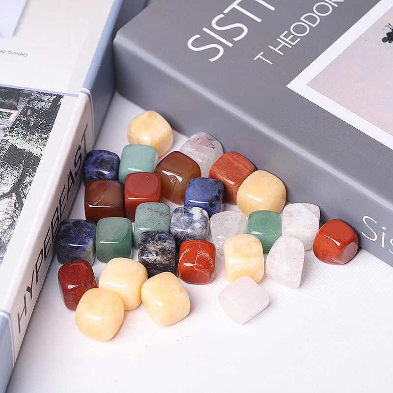 15mm Mixed Crystal Cubes for Healing and Meditation