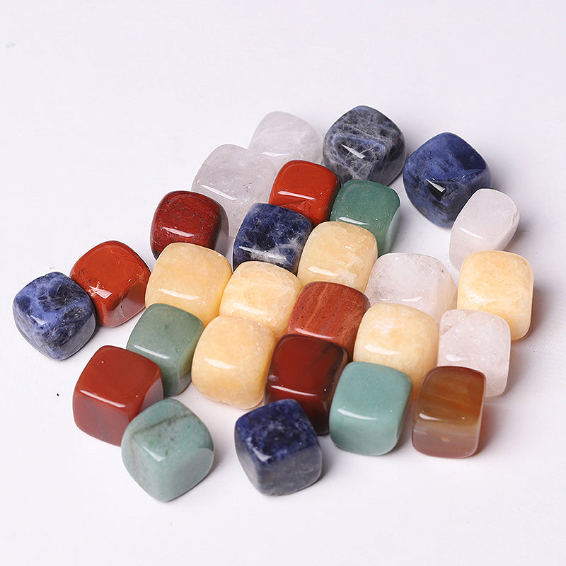 15mm Mixed Crystal Cubes for Healing and Meditation