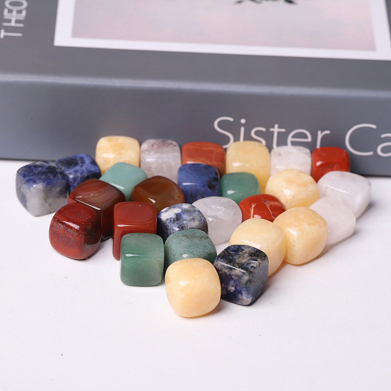 15mm Mixed Crystal Cubes for Healing and Meditation