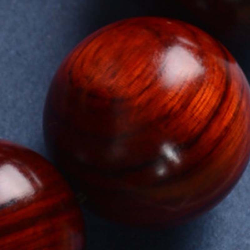 15mm Small Leaf Red Sandalwood Buddha Protection Bracelet