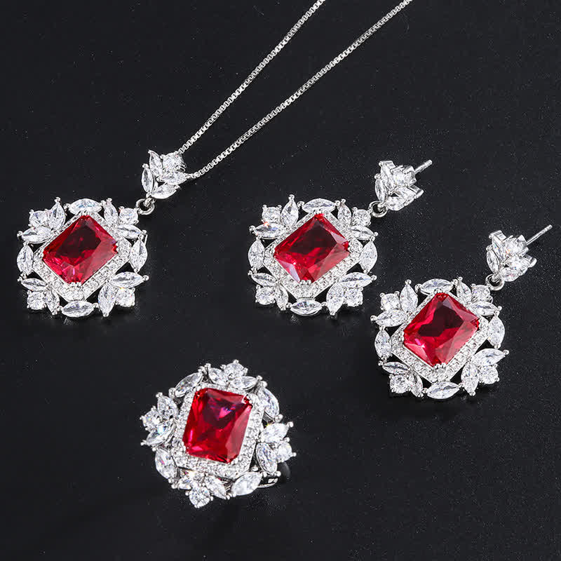 Red Corundum Spiritual Necklace | Confidence & Courage