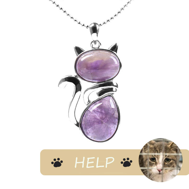 Save A Cat Spiritual Protection Pendant Necklace
