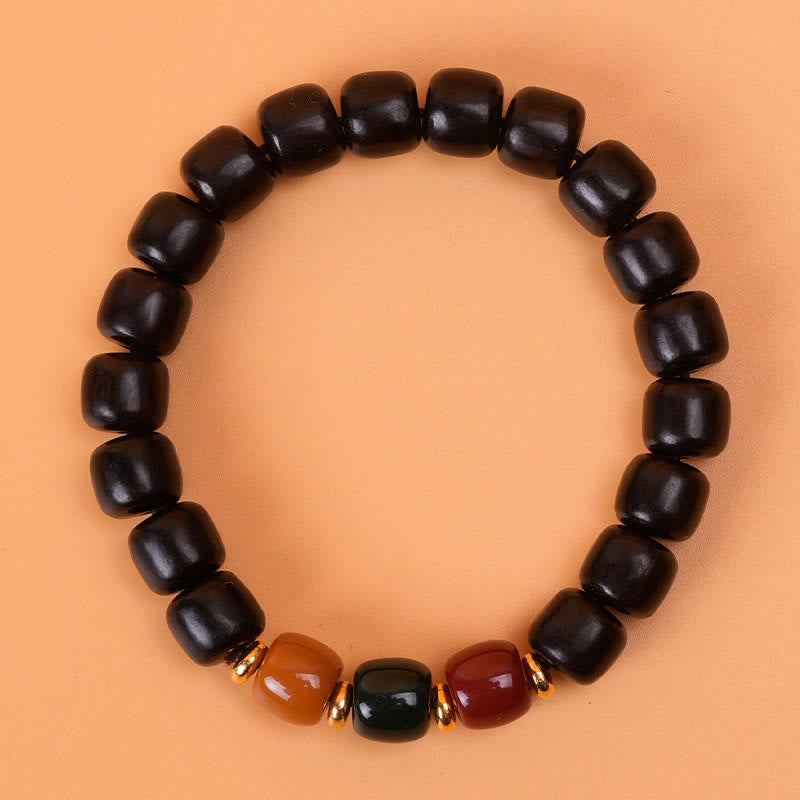 Ebony Wood Peace & Balance Bracelet for Spiritual Healing