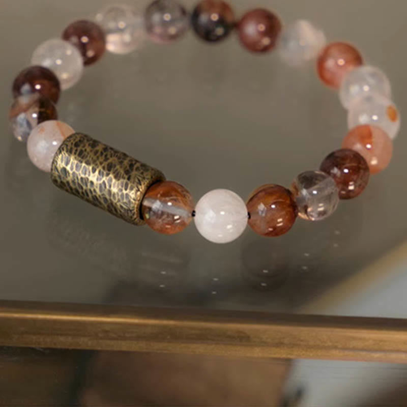 8mm Clear Quartz Protection Bracelet for Mental Clarity