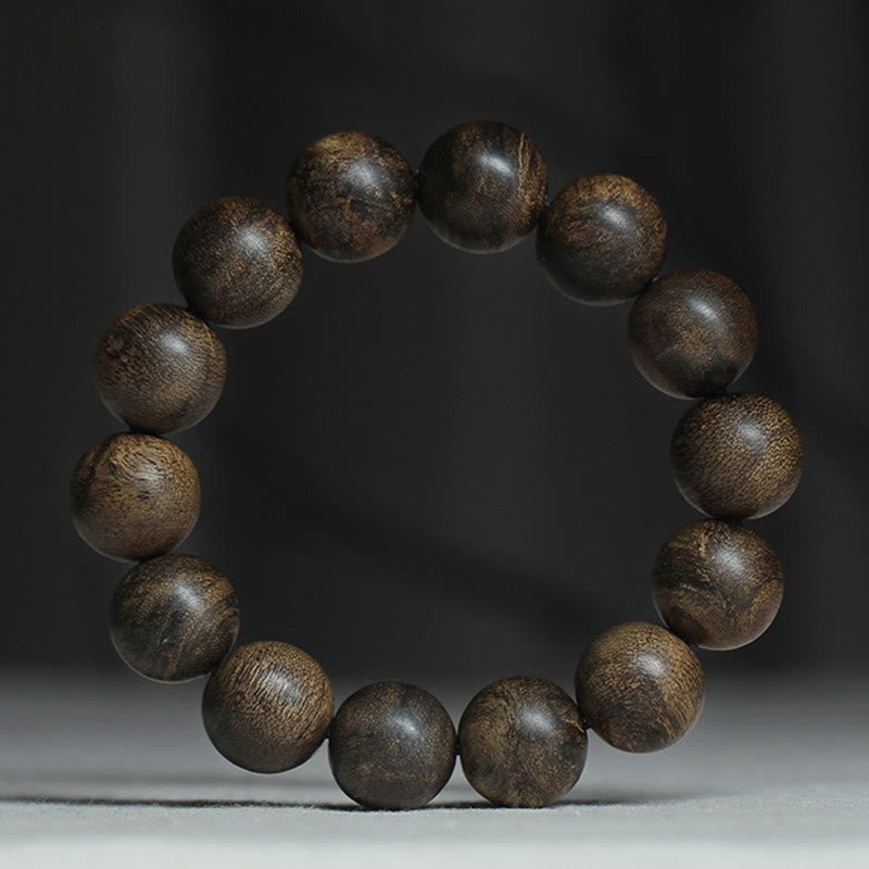 16mm Agarwood Peace Strength Bracelet from Hoi An Vietnam