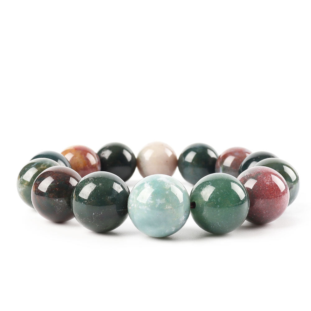 16mm Ocean Jasper Agate Bracelet for Healing & Energy
