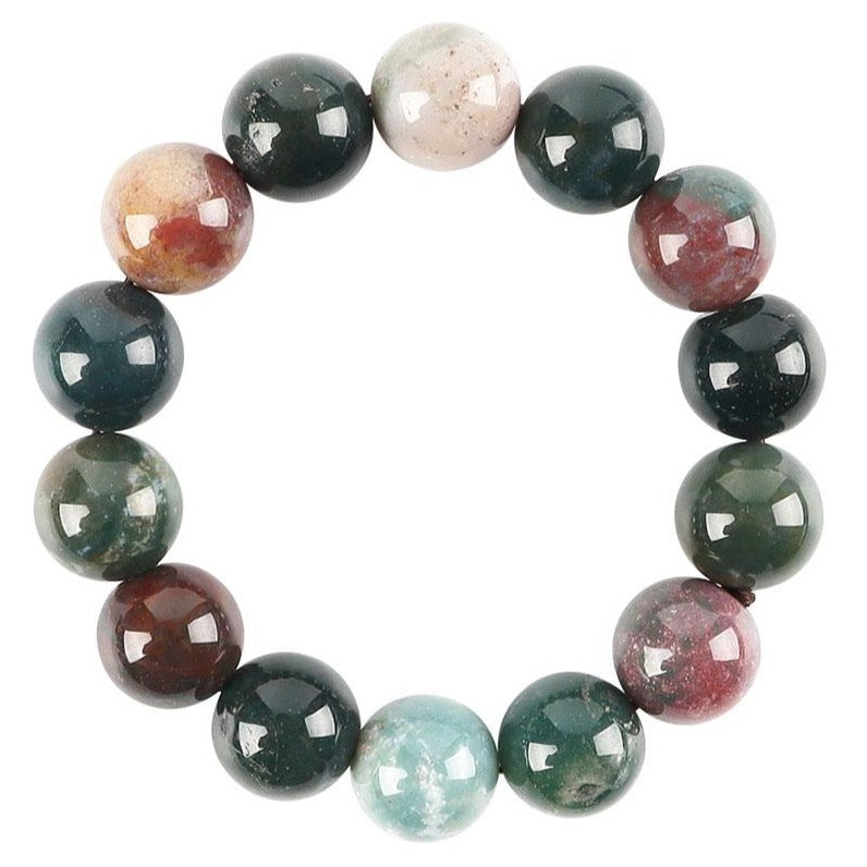 16mm Ocean Jasper Agate Bracelet for Healing & Energy