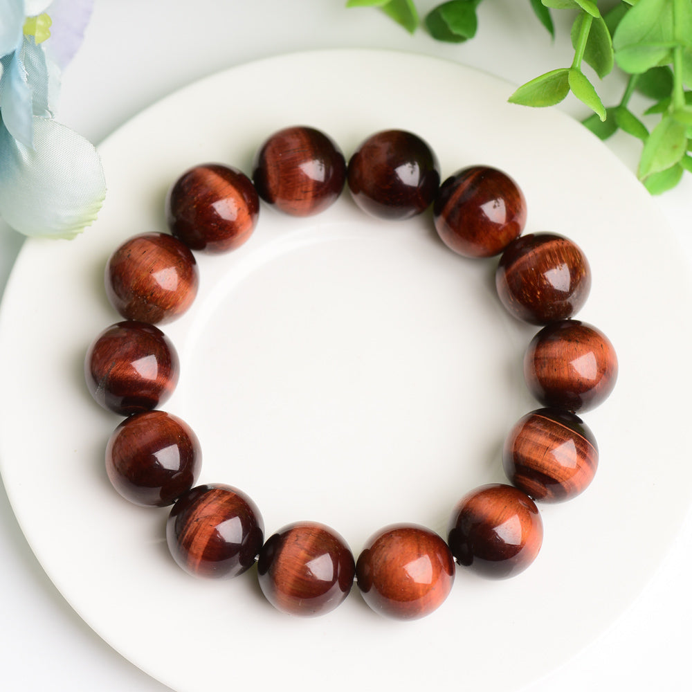 16mm Red Tiger Eye Protection Bracelet