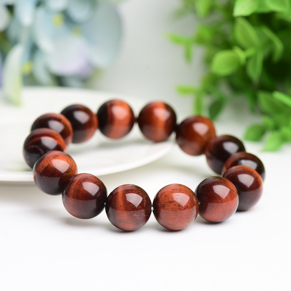 16mm Red Tiger Eye Protection Bracelet