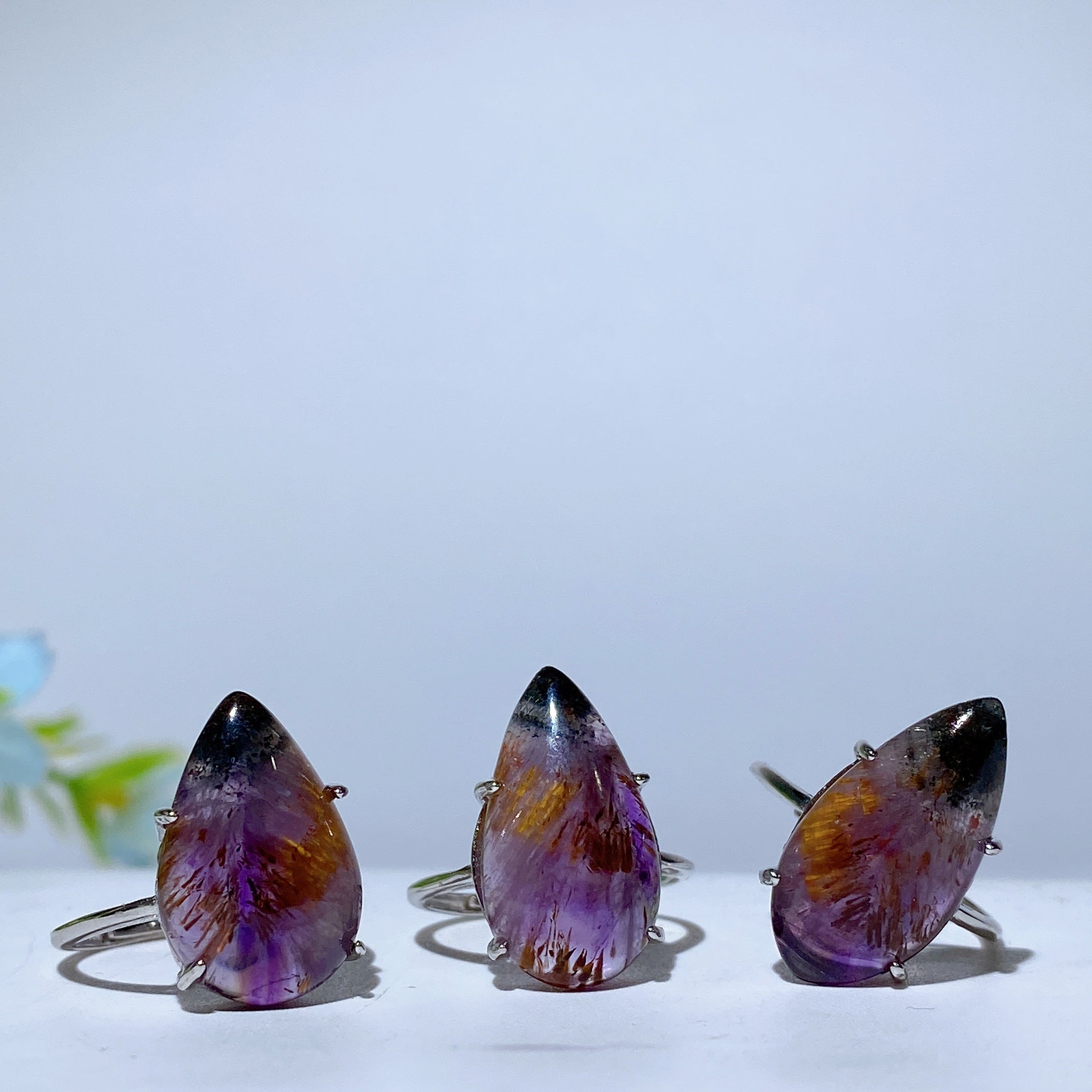 17-20mm Auralite 23 Sterling Silver Spiritual Ring