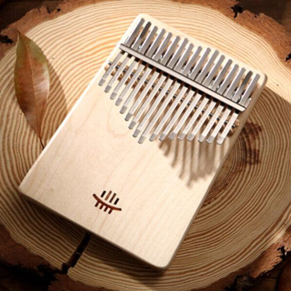 17 Key Maple C Tone Kalimba Thumb Piano with Hollow Body and Metal Tines