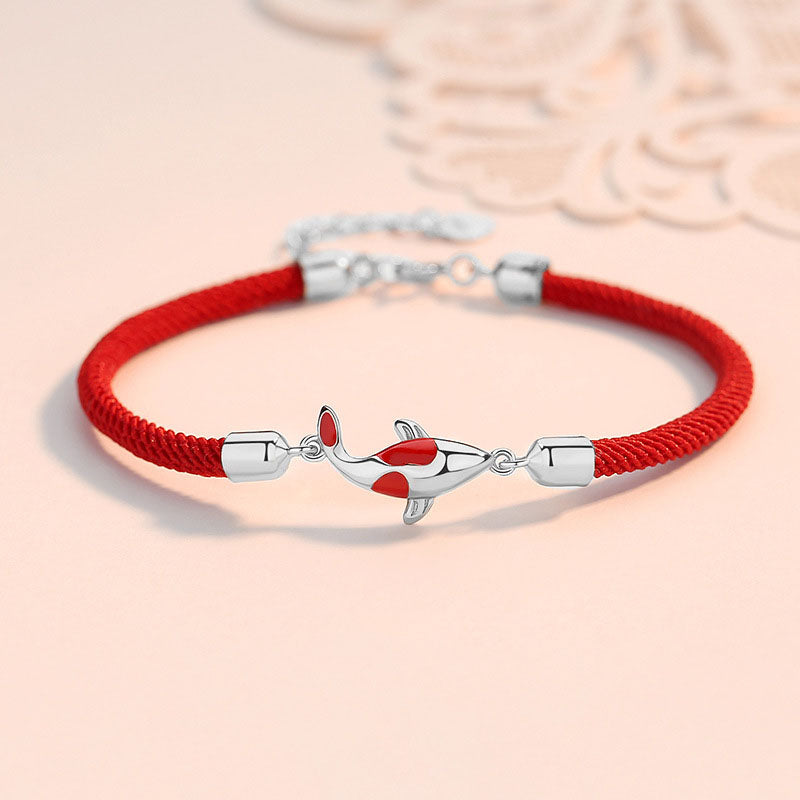 Couple's Koi Fish Bracelet for Luck Wealth & Protection