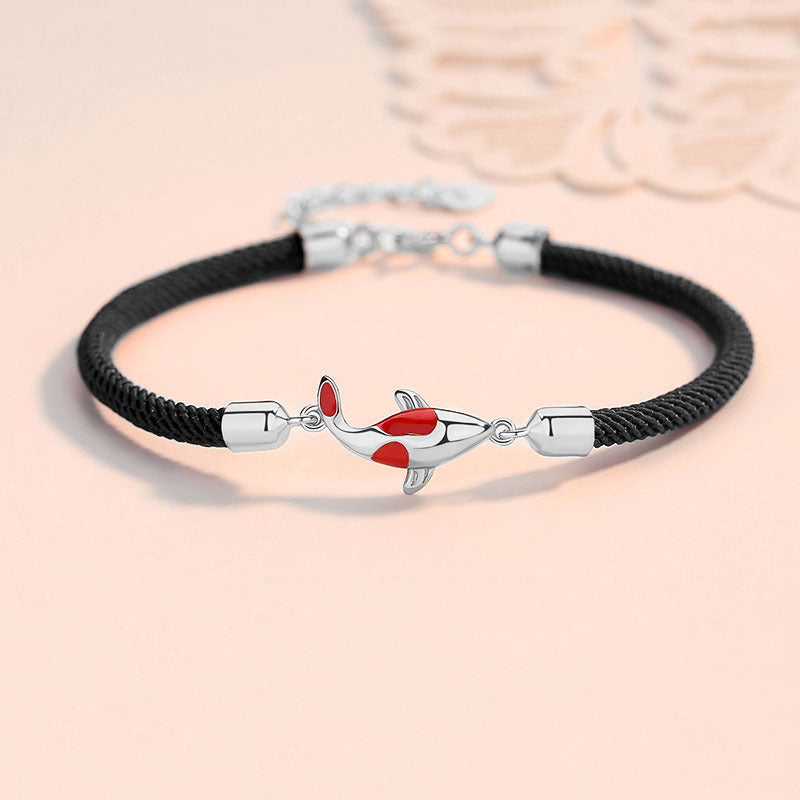 Couple's Koi Fish Bracelet for Luck Wealth & Protection