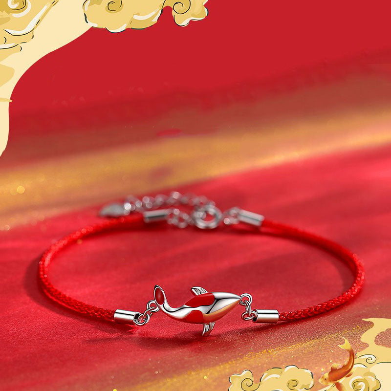 Couple's Koi Fish Bracelet for Luck Wealth & Protection