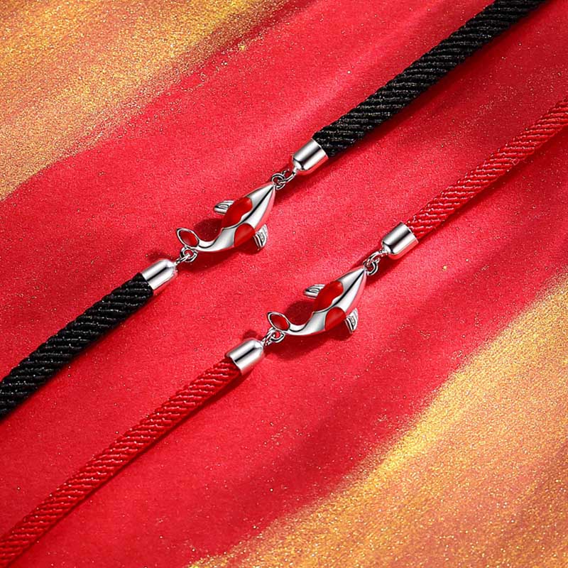 Couple's Koi Fish Bracelet for Luck Wealth & Protection