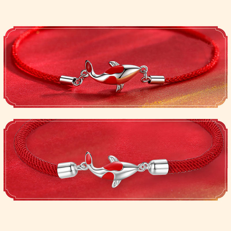 Couple's Koi Fish Bracelet for Luck Wealth & Protection
