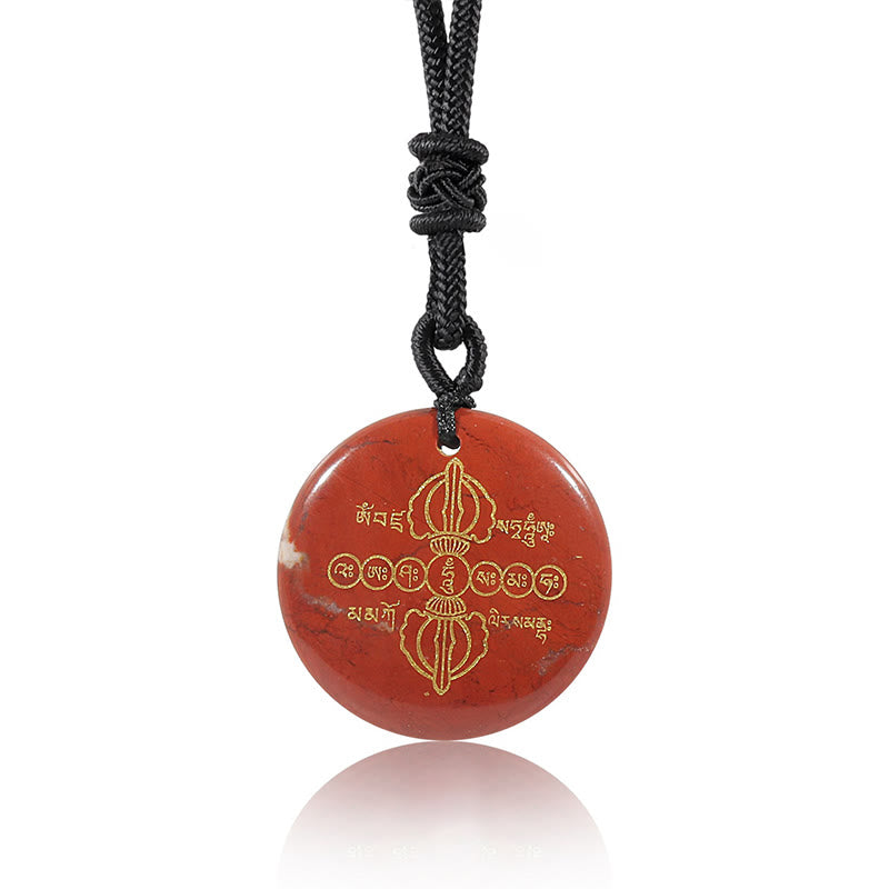 Vajra Dorje Obsidian Necklace for Spiritual Fulfillment