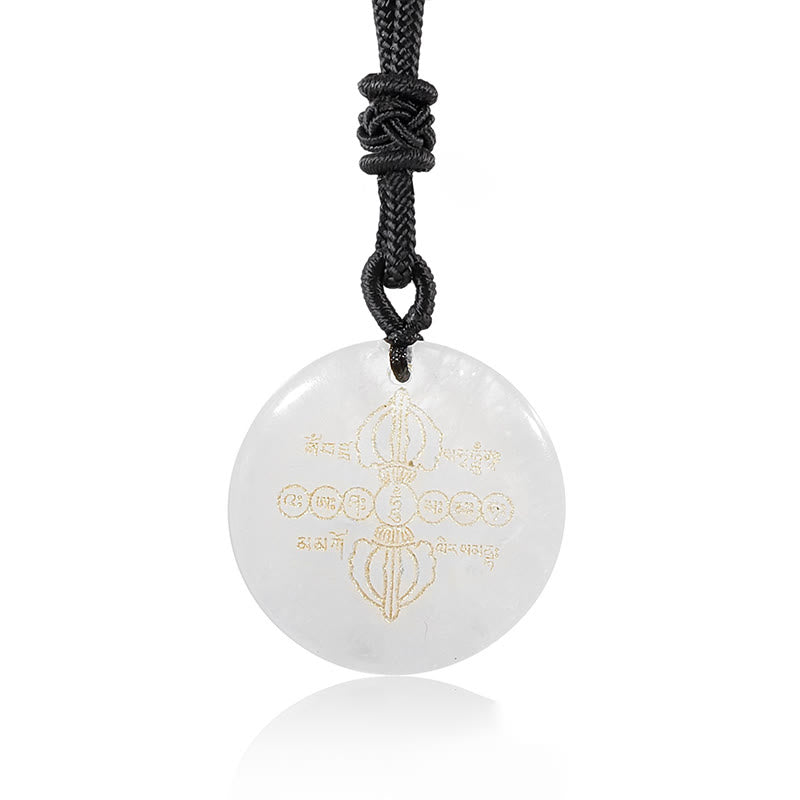 Vajra Dorje Obsidian Necklace for Spiritual Fulfillment