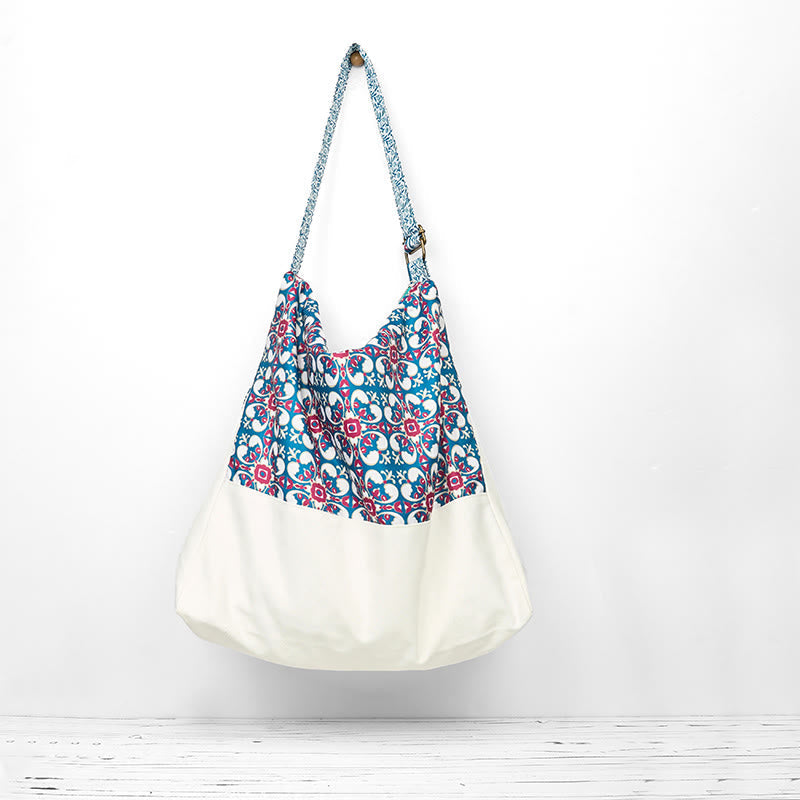 Cotton Crossbody Bag for Yoga | Durable Shoulder Bag 43cm