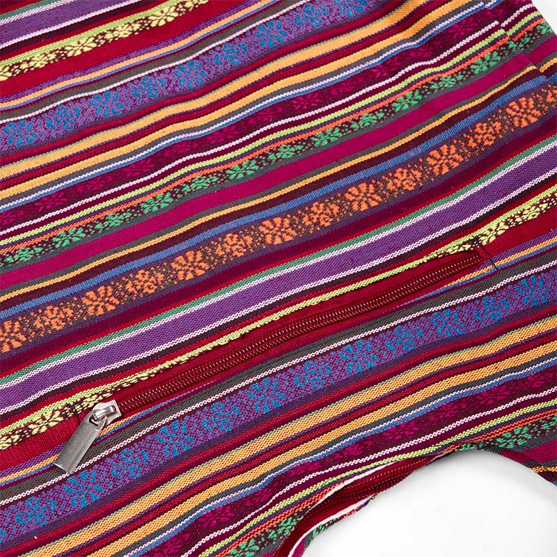 Cotton Stripes Pattern Crossbody Bag | Durable Yoga Bag