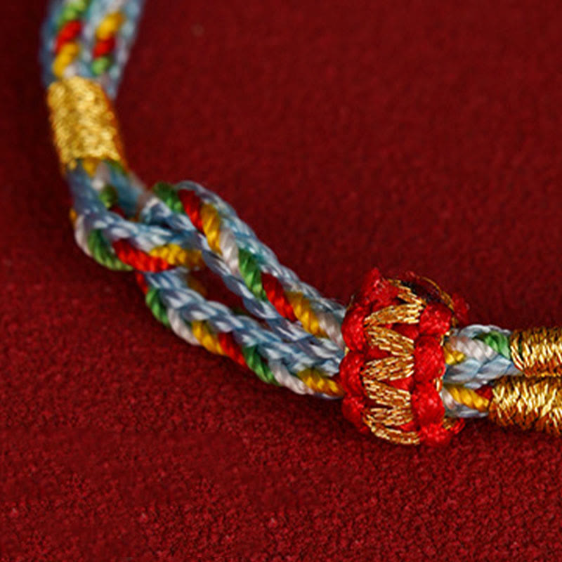 925 Sterling Silver Red String Fu Character Luck Bracelet