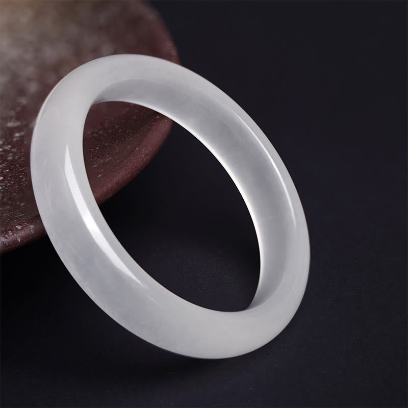 Golden Silk Jade Wealth & Luck Bracelet Bangle 58mm