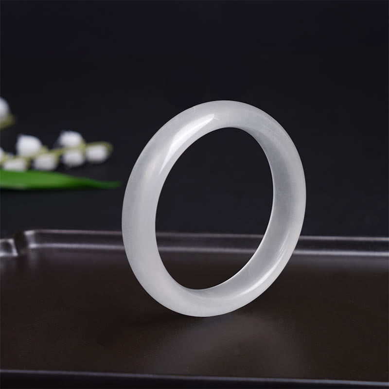 Golden Silk Jade Wealth & Luck Bracelet Bangle 58mm