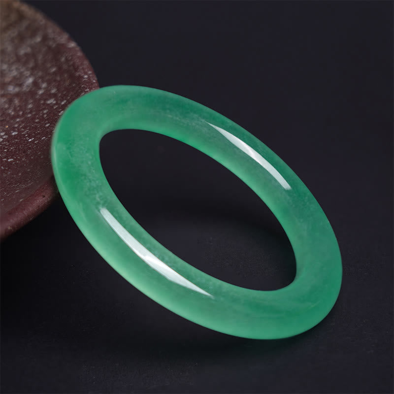 Natural Jade Prosperity Bracelet 58-60mm for Luck