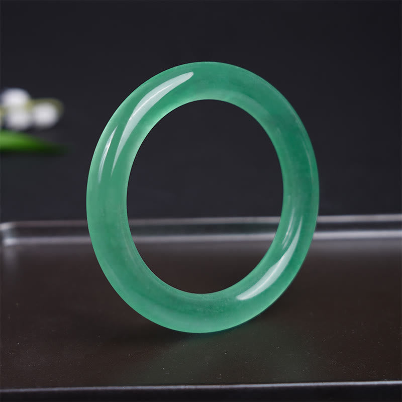 Natural Jade Prosperity Bracelet 58-60mm for Luck