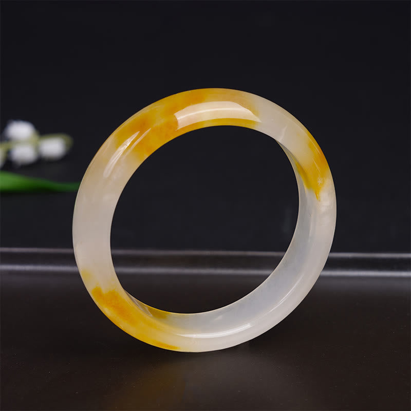 54mm Yellow Chalcedony Harmony Bracelet for Positivity