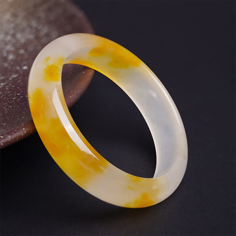 54mm Yellow Chalcedony Harmony Bracelet for Positivity