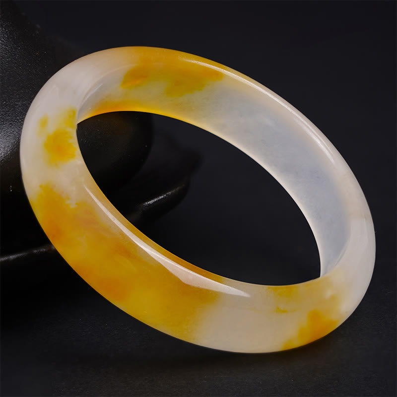 54mm Yellow Chalcedony Harmony Bracelet for Positivity