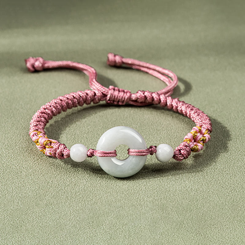 Jade Luck Red String Bracelet for Prosperity & Protection