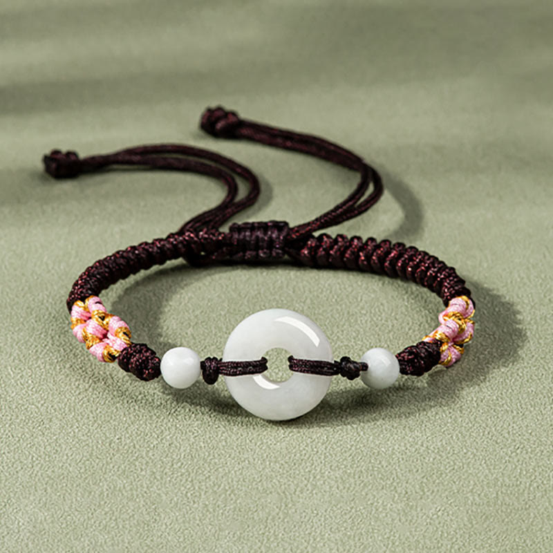 Jade Luck Red String Bracelet for Prosperity & Protection