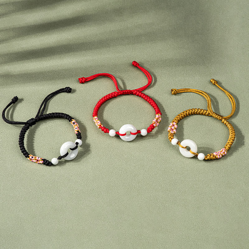 Jade Luck Red String Bracelet for Prosperity & Protection