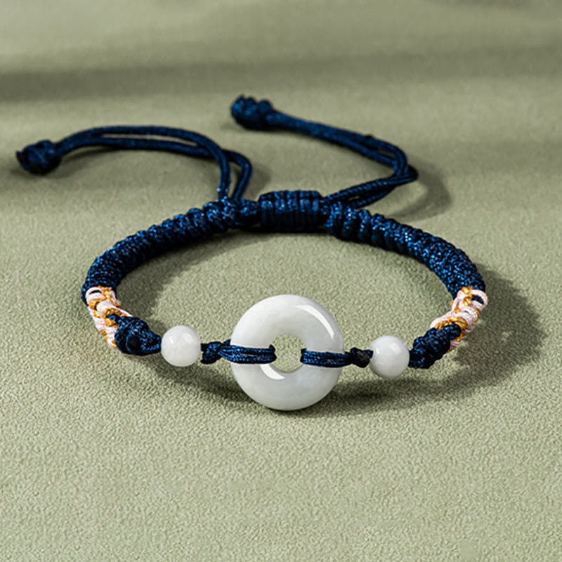 Jade Luck Red String Bracelet for Prosperity & Protection