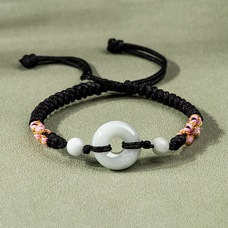 Jade Luck Red String Bracelet for Prosperity & Protection