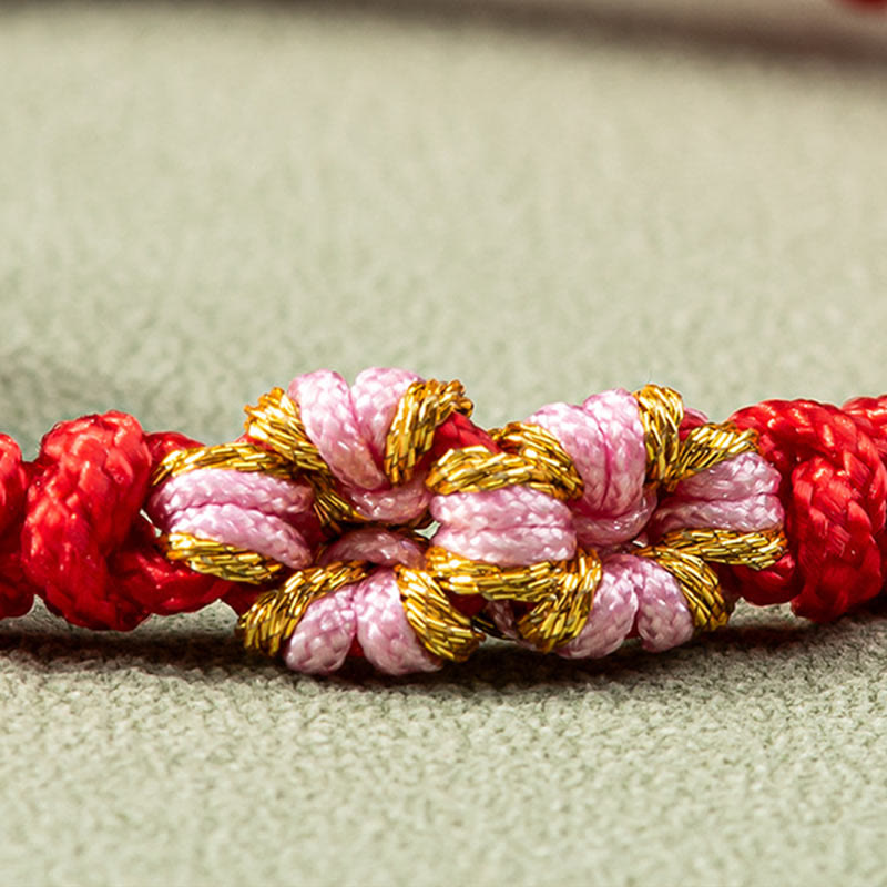 Jade Luck Red String Bracelet for Prosperity & Protection