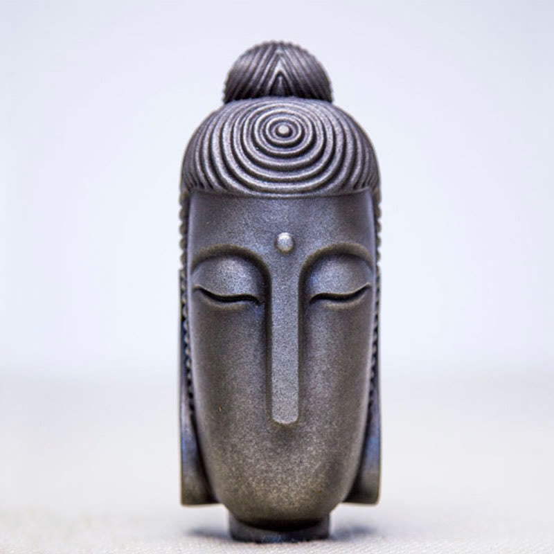 Meditating Buddha Statue 15cm Iron Powder Rust Resin
