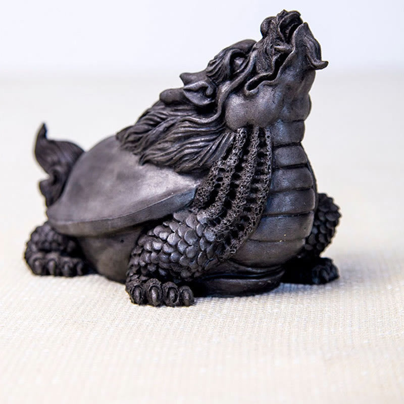 Dragon Turtle Spiritual Statue | Iron Powder Resin 17cm