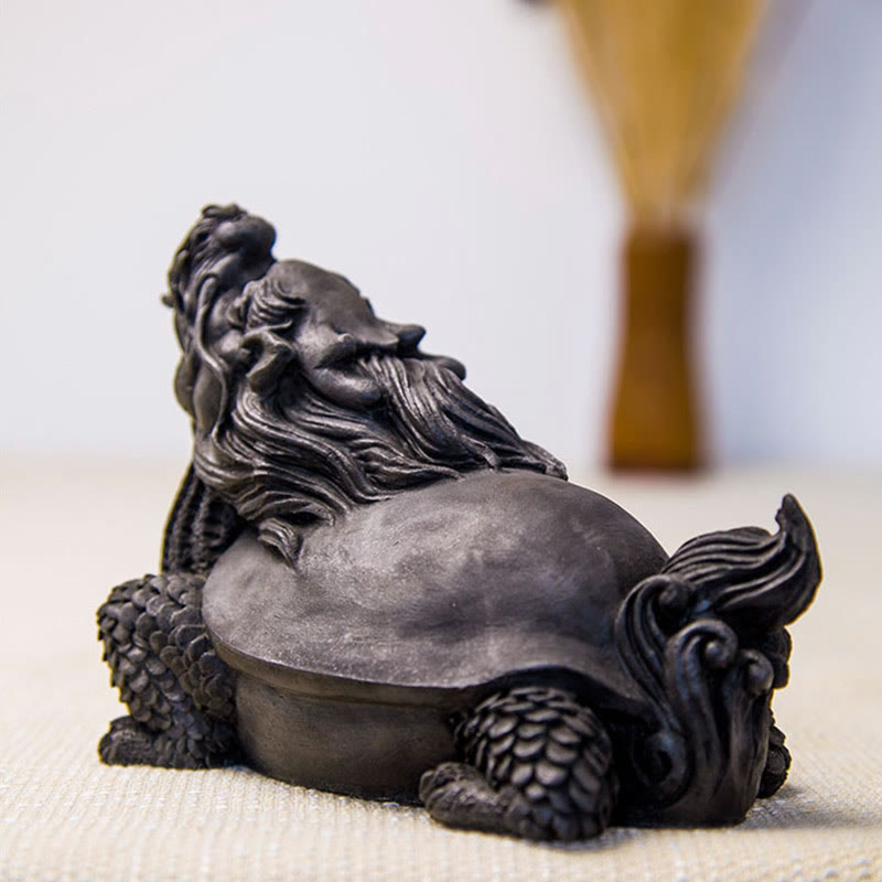 Dragon Turtle Spiritual Statue | Iron Powder Resin 17cm