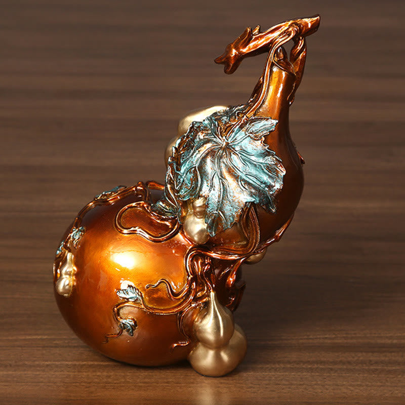 Golden Gourd Brass Copper Spiritual Statue Decor