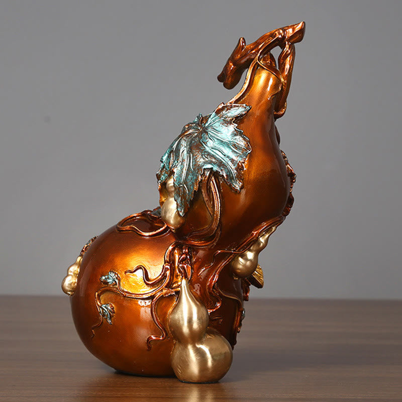 Golden Gourd Brass Copper Spiritual Statue Decor